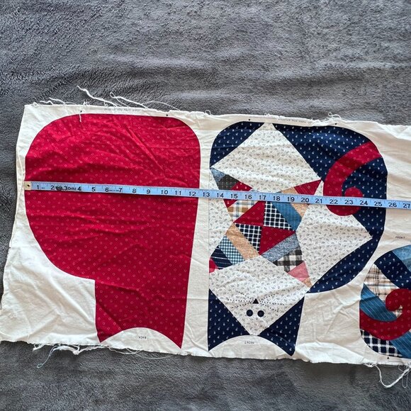 Patchwork Quilt Cats Vintage Cranston Print‎ Quick Sew Panel NOS - Picture 7 of 10